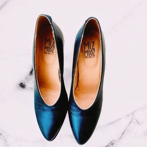 MIZ MOOZ JULEP 22511 Black Leather Pointed Toe Heels – Size 7